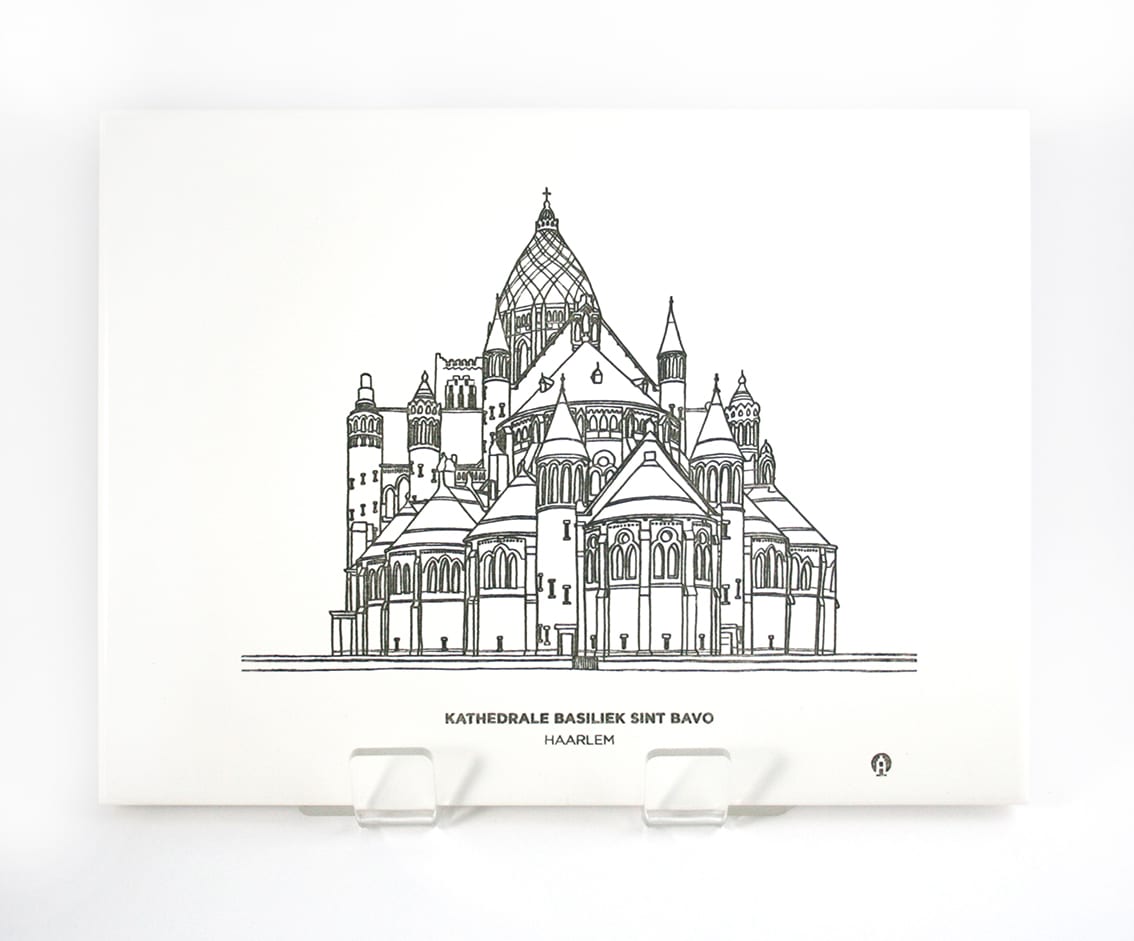 Tegeltje Koepelkathedraal Haarlem — product photo